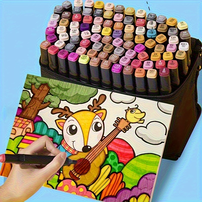 80pcs color double ended art markers alcohol based markers Temu