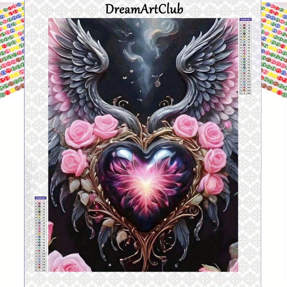Wings 5d Diamond Painting Kit, X 15.75 Inches, Drill Art, Canvas For Home Decoration With Tools