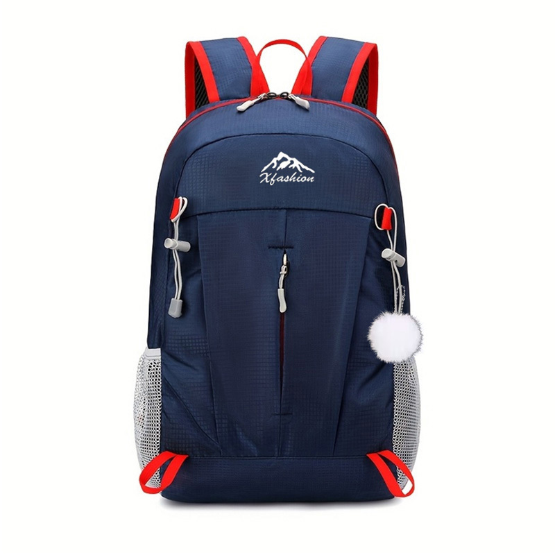 TEMU Casual Backpack - [1 Bag And 1 Pendant] Back-to- Spring/summer Dual Shoulder Bag, Fashionable And Trendy Backpack, Business Bag With Multiple
