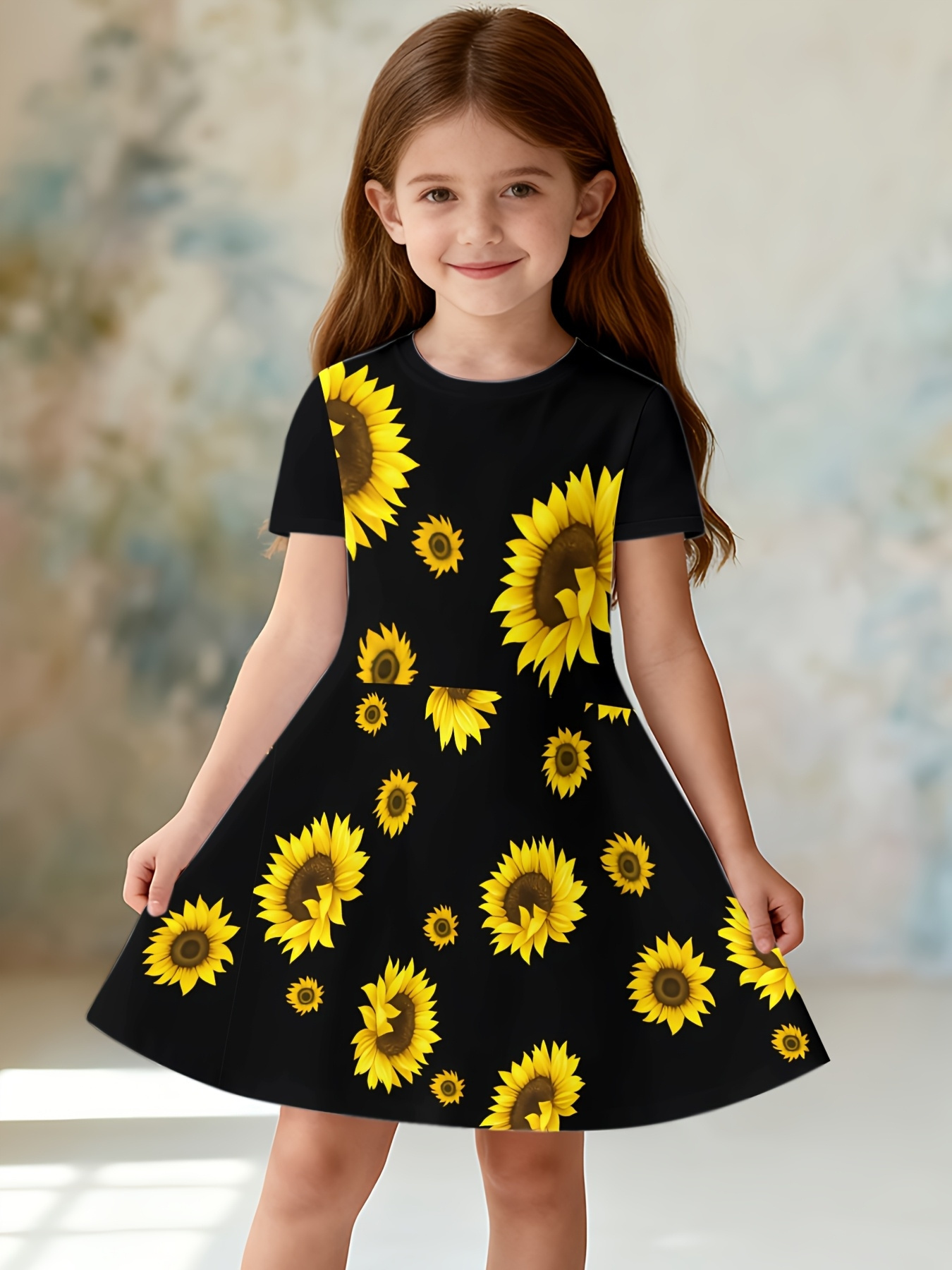 strapless open back dress Storia 3-D Daisy Tulle Baby Doll Mini Dress S / White