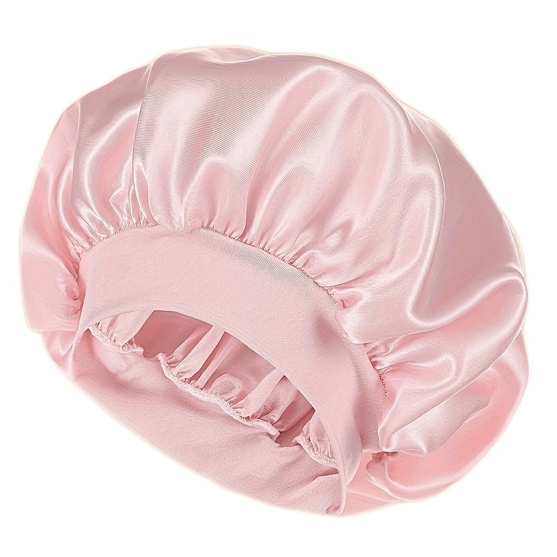 TEMU 1pc Solid Satin Sleep , Unisex Sleeping For Hair Care, High-elasticity , Suitable For Most Men And Women, Nighttime Sleeping, Cold-proof