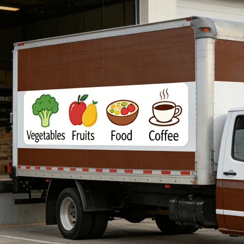 TEMU 1pc Of Large-size Custom Adhesive Backing Sticker - Hd Uv-resistant Self-adhesive For Commercial/truck/company Logos, Supports Personalized