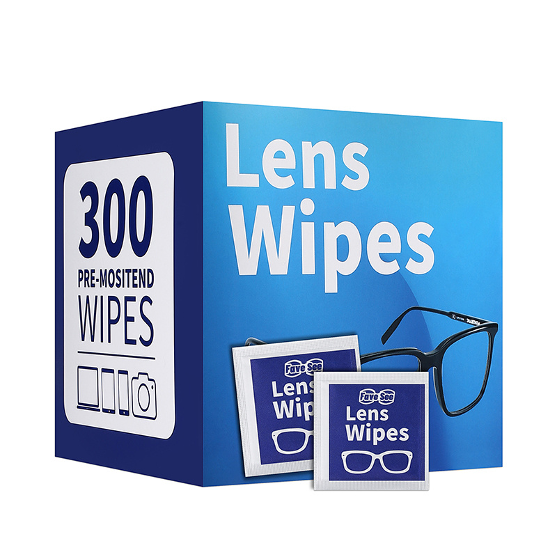 300pcs Disposable Pre-Moistened Lens Cleaning Wipes for Glasses, Cameras, and Electronic Devices