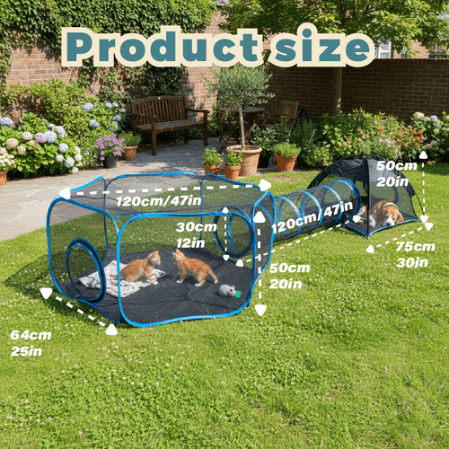 portable mesh tents for indoor cats featuring outdoor enclosures and playhouses complete with a free carrying bag and metal rods suitable for cats and small pets
