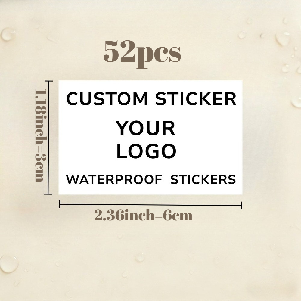 TEMU Custom 1.18 X 2.36/1.57 X 2.36/1.57 X 3.54 Inch Rectangular Stickers, Personalized Labels, Suitable For Wedding, Birthday Baptism, Party And