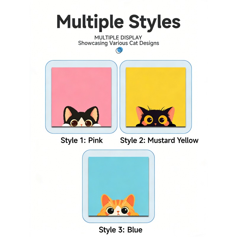 A Set Of 3 150-sheet Cute Animal-shaped Sticky Notes, Strong Adhesive Cartoon Reusable Memo Pads