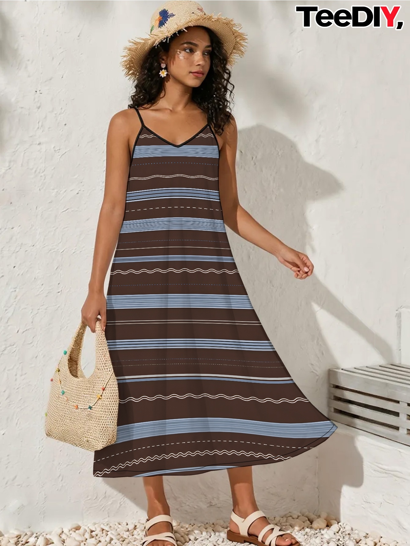 white dresses drop waist Bow Back Dropped Midi Dress Lularoe Maria Dress Blue Color:Cream Silk searchable:Collar stretch linen weave