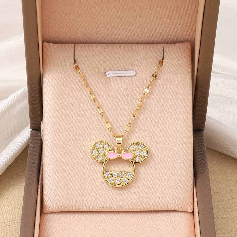 

- Pendant Necklace For Women - Zirconia & Copper, For