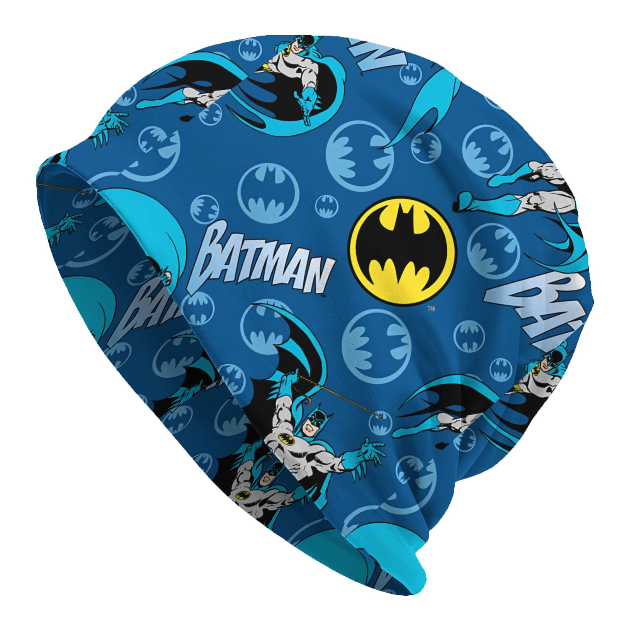 TEMU 2d Printed Design Batman Beanies Caps Fashion Bonnet Unisex Soft Hats