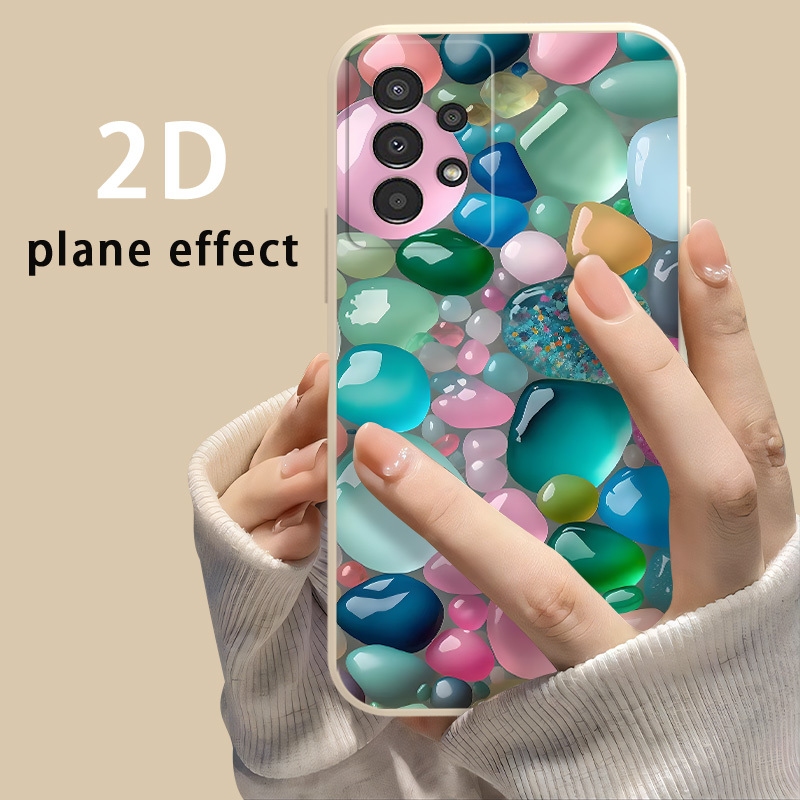 TEMU Phone Case A04 A04s A05 A05s A06 A13 A14 A15 A16 A22 A23 A24 A25 A32 A33 A34 A35 A52 A52s A53 A54 A55 5g S21 S23 S24 Fe S22 , Creamy White