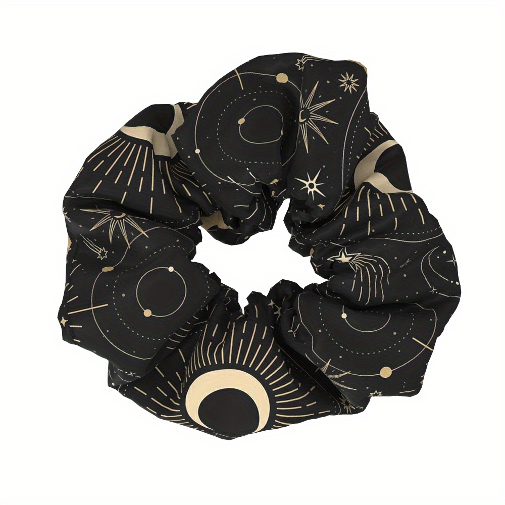TEMU 1pc Of Women's Fabric Hair Tie With A Large Design, A Decorative Hair Accessory For Tying Hair, Perfect As A Gift For Parties And Holidays