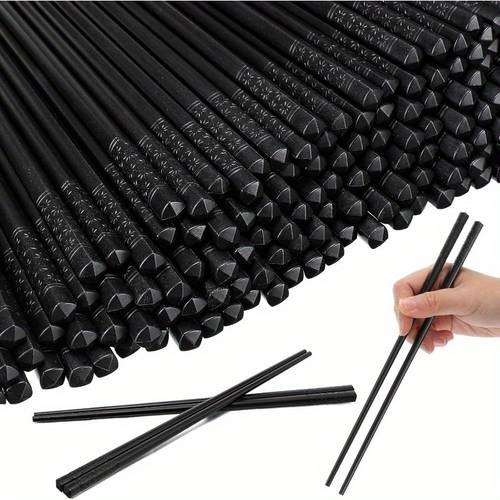 30 50 pairs fiberglass chopsticks reusable chopsticks dishwasher safe non slip chopsticks chinese style japanese food cooking chopsticks beginners chopsticks