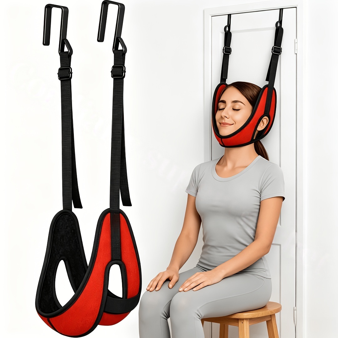Upgraded Over-the-Door Support Strap with Thickened Neck Support