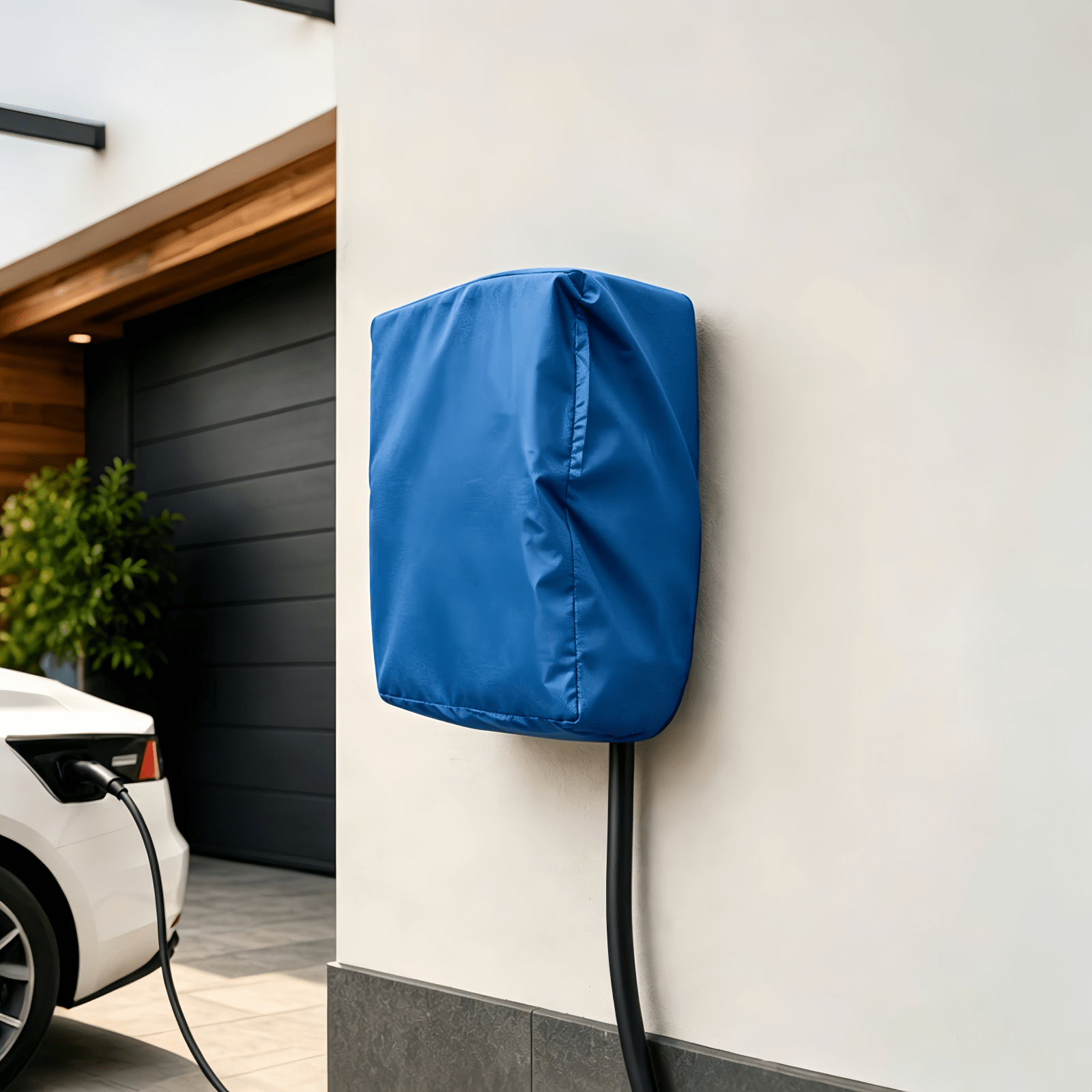 TEMU Copertura per colonnina di ricarica per veicoli elettrici - 4 colori disponibili (/grigio//blu), tessuto Oxford 300D pesante, la parte inferiore