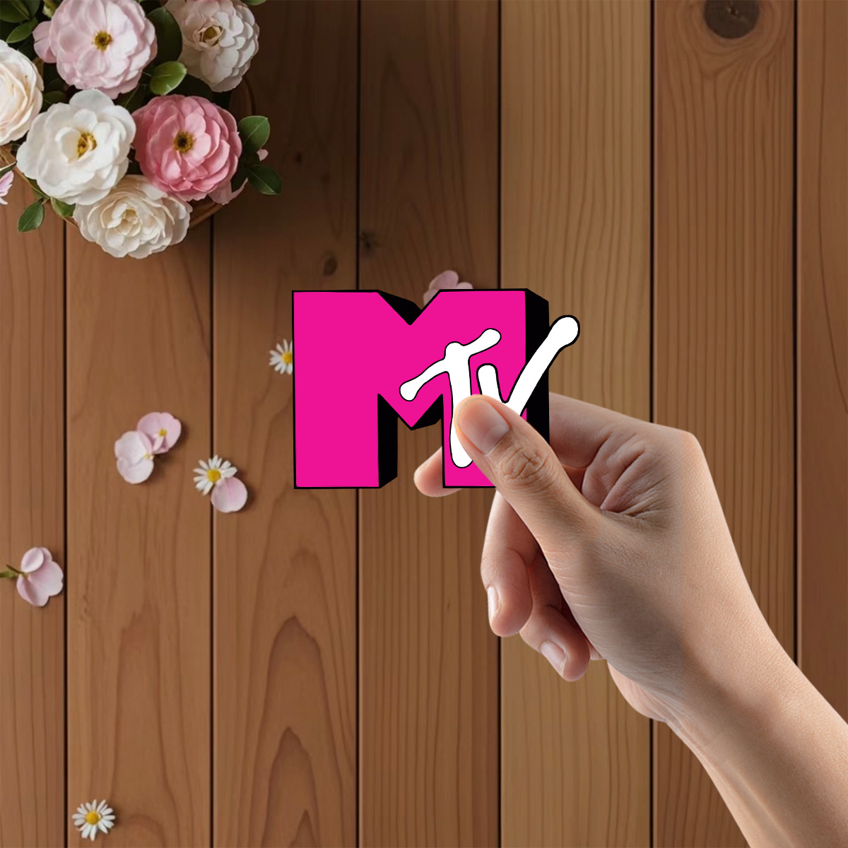 

Mtv Sticker 80s 90s Pink Skate Cell Laptop Bumper Vinyl Decal