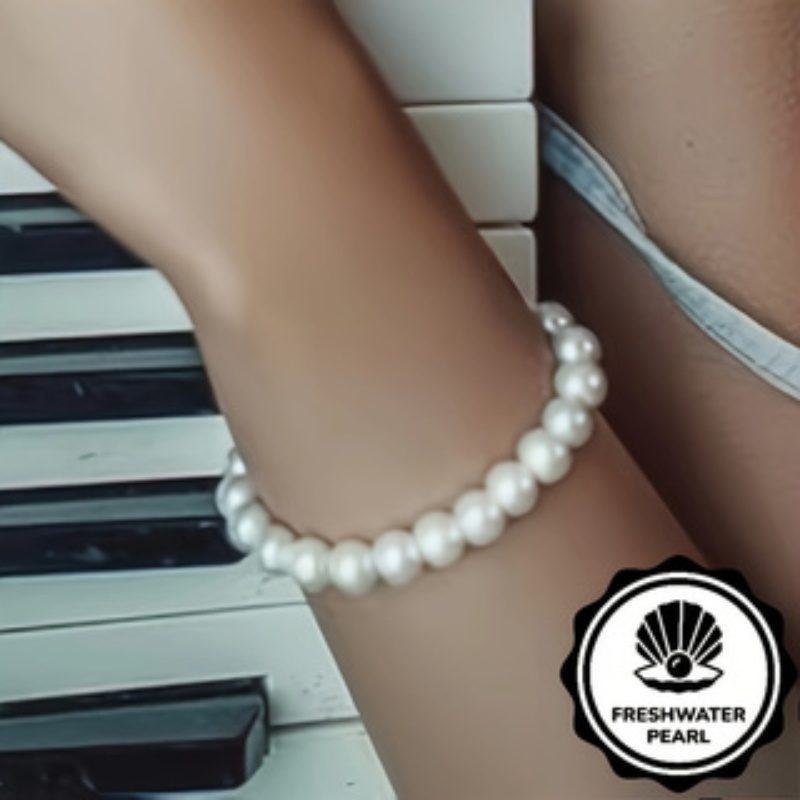 Elastic Freshwater Pearl Bracelet, Perfect for 8 Different Scenes