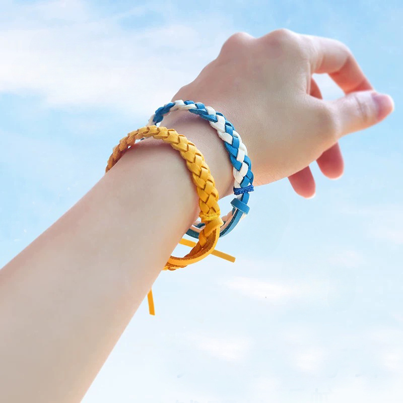 5pc Boho Woven Bracelet Set Colorful Bands Intricate Patterns Summer Festivals