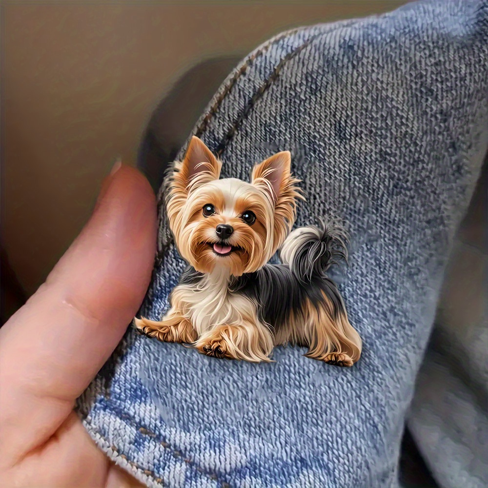 

Chic Acrylic Dog Brooch Pin - Cute Puppy Design For Suits, Sweaters, And Scarves - Fashion Accessory