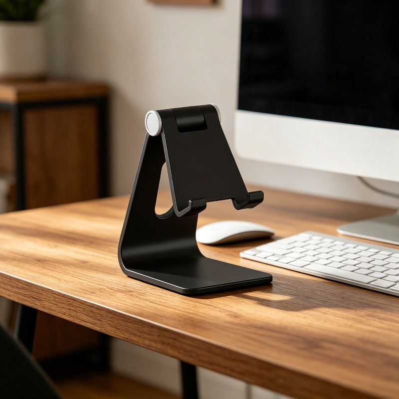 TEMU 2 Couleurs Disponibles, 1pc Support de Téléphone Pliable Entièrement Réglable - Matériau PP Robuste, Angle Réglable, Compatible avec Iphone