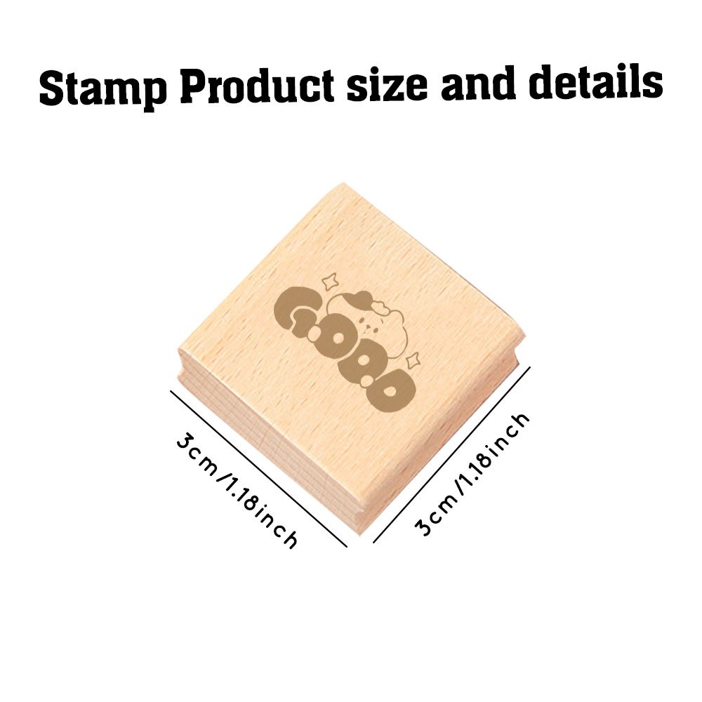 Wood Stamp for DIY Journaling and Scrapbooking
