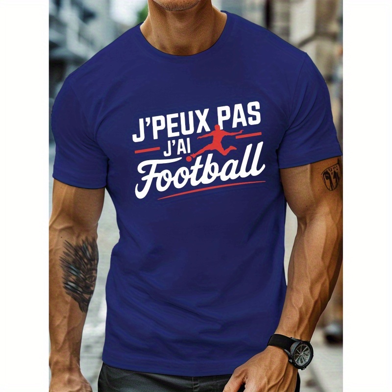 

T-shirt pour Hommes "Je ne pas, J'ai " - Col Rond Décontracté, Manches Courtes, Polyester Léger, Lavable en Machine pour l'Été, Silhouette, Haut Confortable