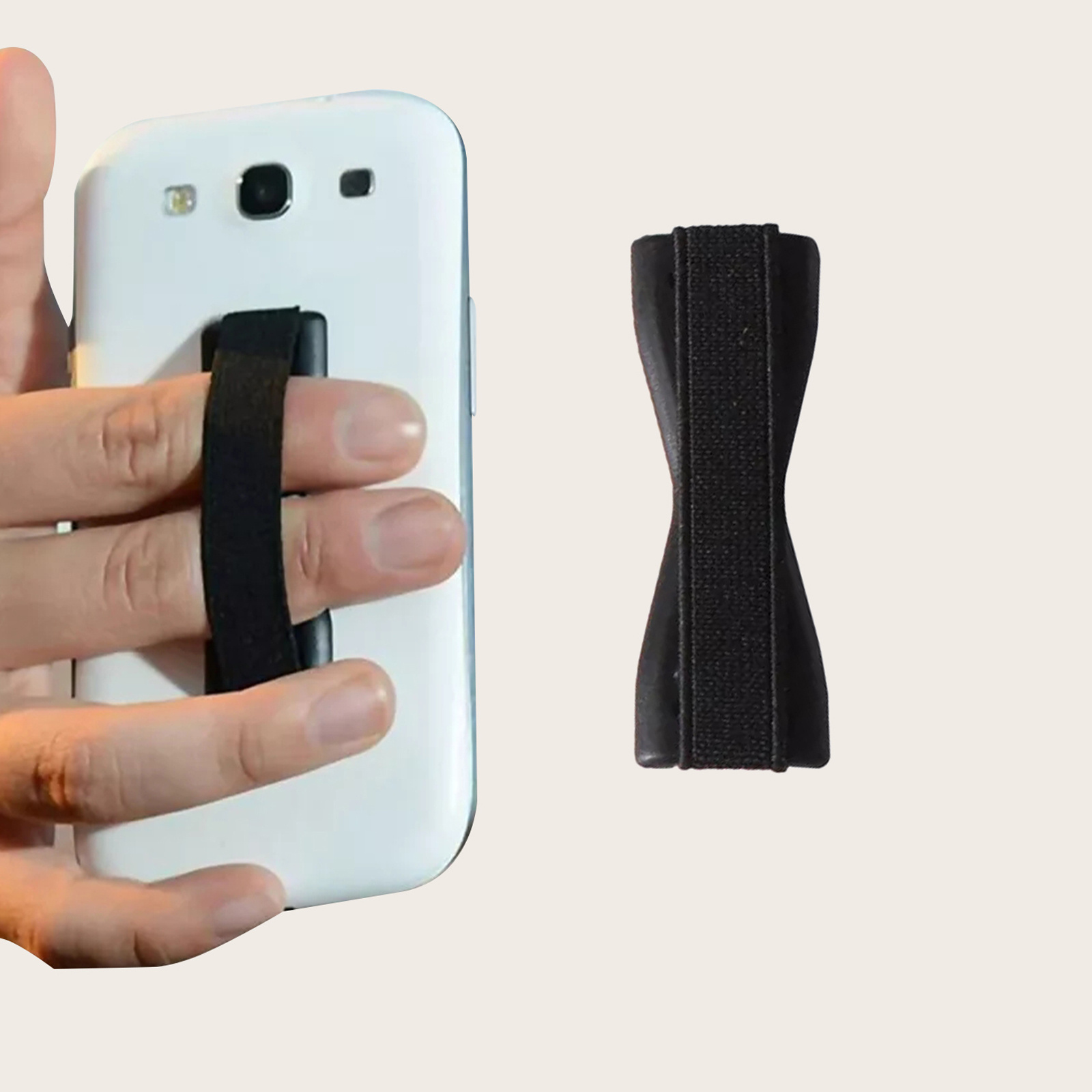 TEMU Verstellbarer Anti-Rutsch- für Smartphones, ABS-Material, Universelles Design für die meisten Smartphones, Sichere Fingerhalterung für die
