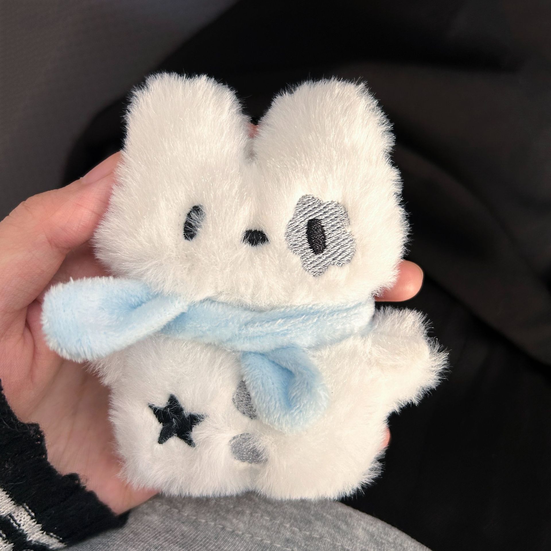 

Adorable Blue Puppy Plush Toy With Scarf - Soft Cartoon Dog Chew For Small Breeds