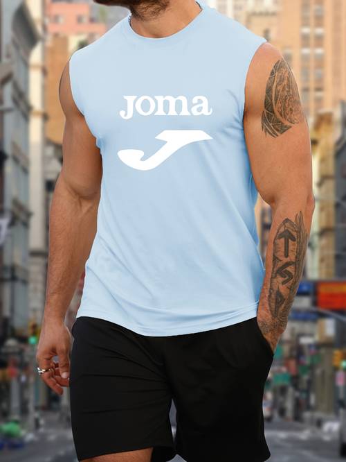 mens lightweight breathable summer top royal blue casual sleeveless with loose fit for gym outdoor casual attire gym