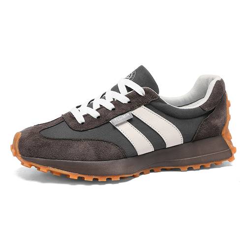 item picture yl mens low top retro sneakers with thick rubber sole breathable outdoor casual lace up stability sole suitable for casual attire rubber sole upper