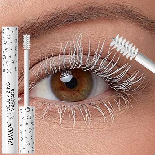 white mascara volumizing and lengthening curling effect waterproof fine brush head suitable for types ideal for beginners and holiday makeup 8 colorful shades