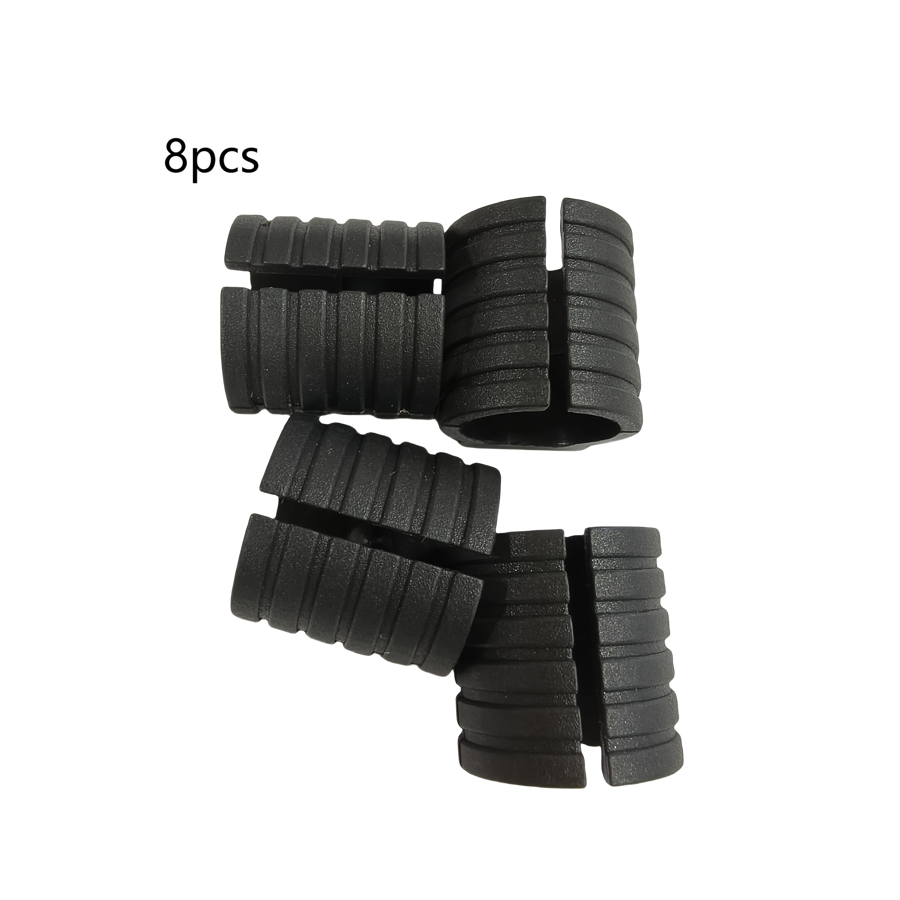 TEMU Paquete de 8 almohadillas de U para patas de silla, protectores antideslizantes de plástico para patas de muebles - para sillas de oficina,