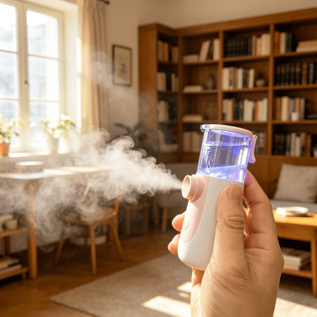 1pc rechargeable   mist humidifier portable personal aromatherapy diffuser humidifier compact desktop spray humidifier for office home bedroom car travel outdoor use