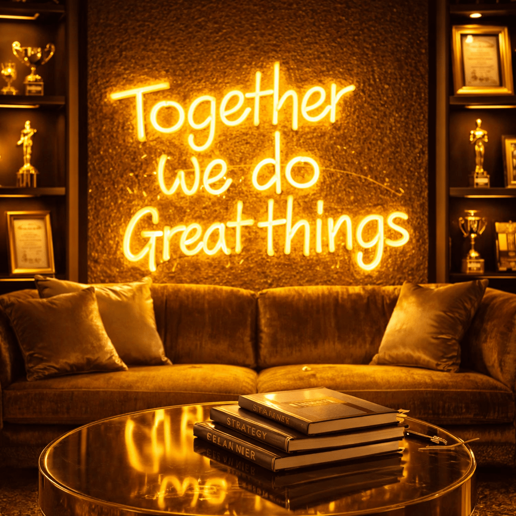 Custom 3-Lines Neon Sign, Inspirational Wall Art Decor