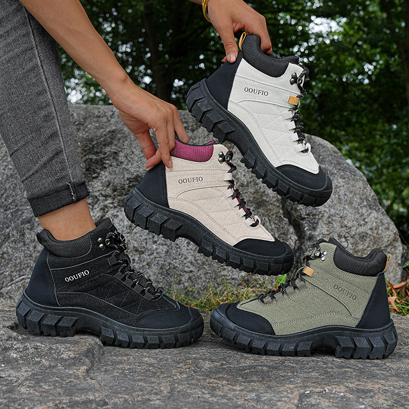 Women's Retro Boots, Thick-Soled Comfortable Wide Toe Outdoor Shoes