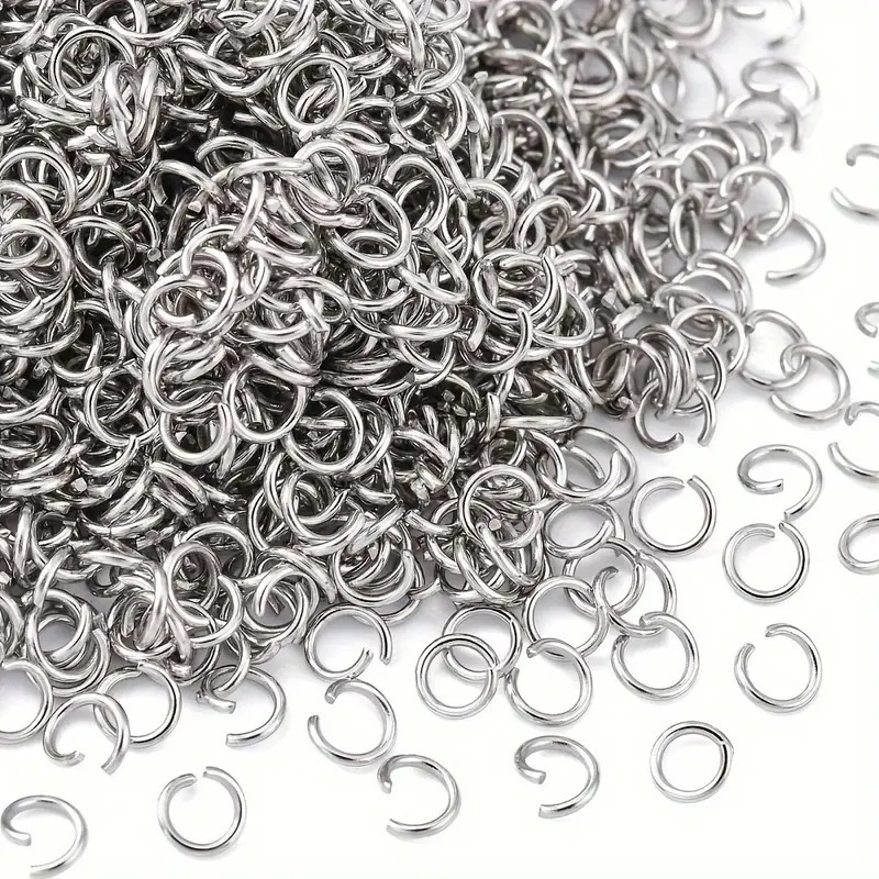 

-200pcs Stainless Steel Jump Rings Set, Connectors For Making, Bracelets, Necklaces, - Assorted 3-15mm