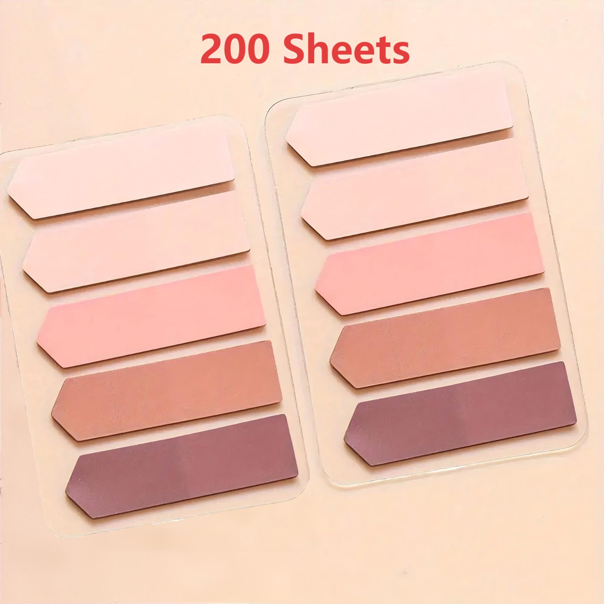 200 Sheets Of Soft Arrow Sticky Notes- Note Sticker Combo Index Stickers Reusable Transparent Page Markers, Perfect For Office Use