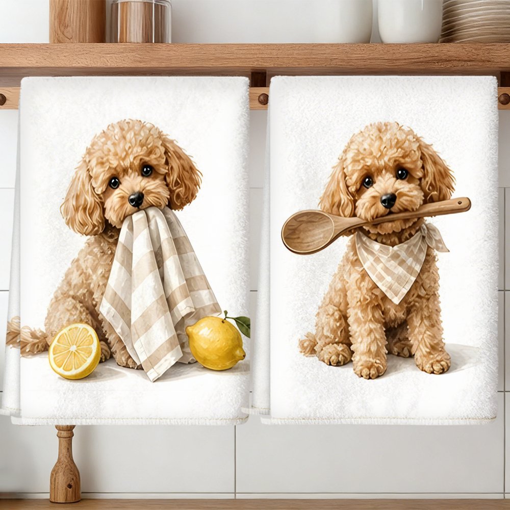 TEMU 2 paños de cocina, toallas de microfibra suaves y absorbentes para té, regalos decorativos de inauguración de la casa/ para , , , toallas de