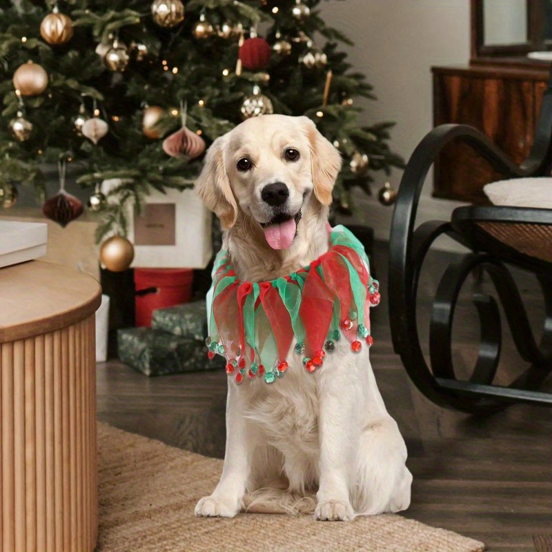 

Dog Christmas Day Costume - Christmas Day Collar Pet Collar Patterns Pet Collar Pet Red Costume For Dogs