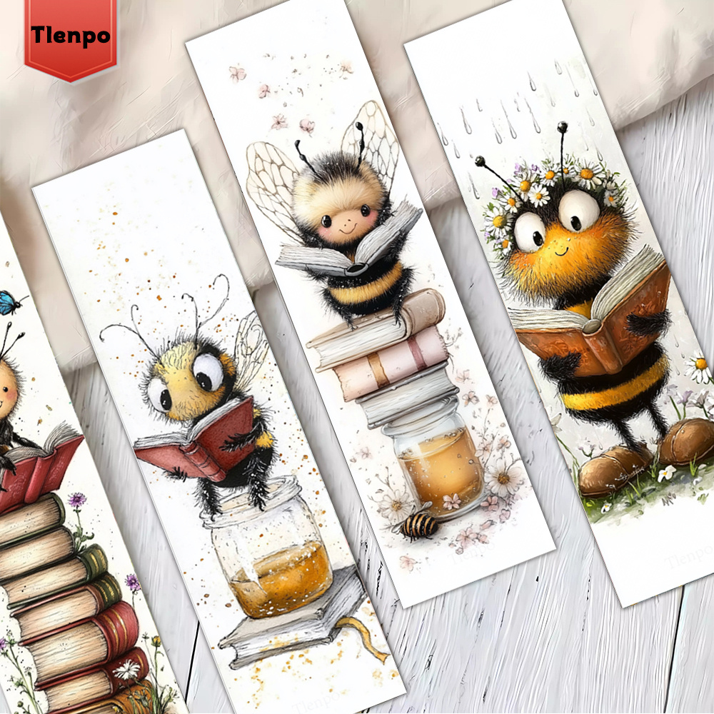 TEMU 32 stuks. Bladwijzer. Lees-thema Bij. Boekenliefhebbers, Boekwormen. Kerstmis, Halloween, Thanksgiving, Verjaardagscadeaus. Geschikt voor