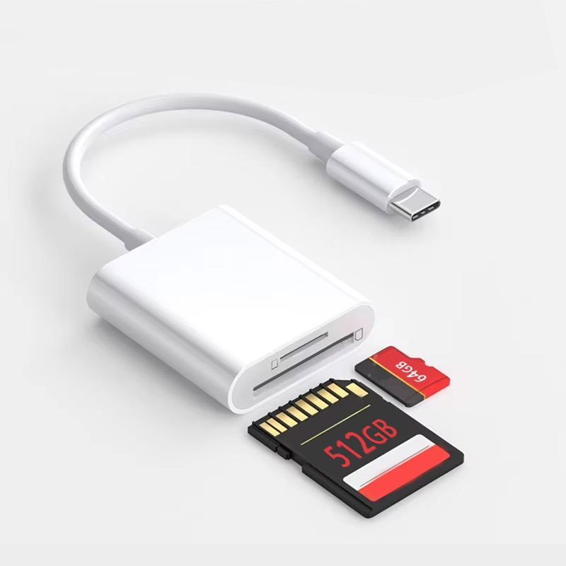 TEMU Usb C Tf/sd Card Reader For Iphone 15 16/ipad/macbook/ , Xdgeload Usb-c Type C Supports Sd And Tf Memory Card Adapter, Trail Camera Viewer Plug