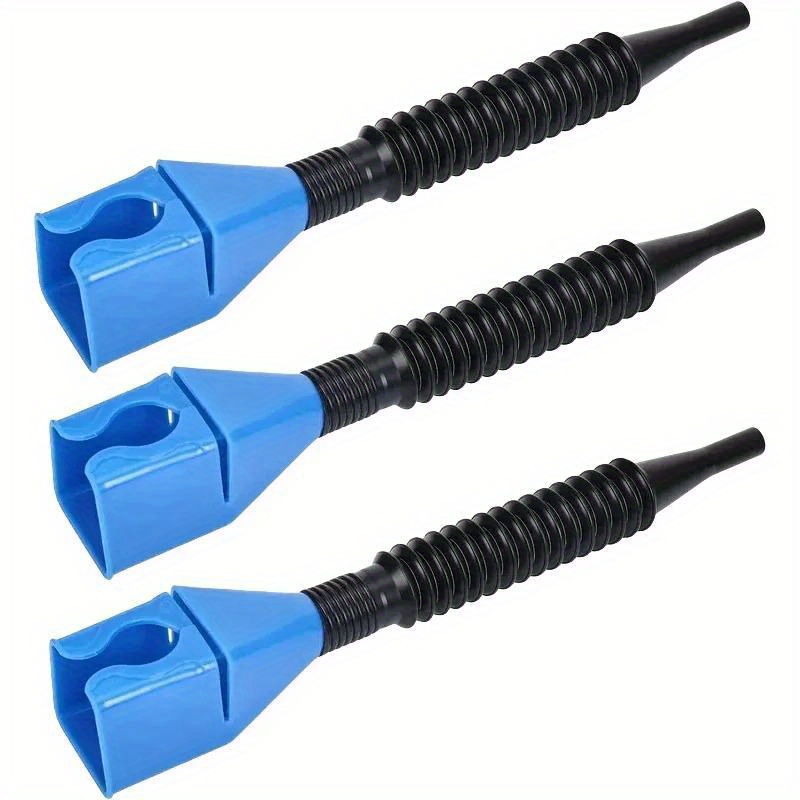 3pcs Telescopic Fuel Funnel With Black Hose - Durable Plastic, Foldable, No-hand Support, Ideal For Motorcycles And Cars, Fuel Transfer Funnel|telescopic Funnel|foldable Funnel