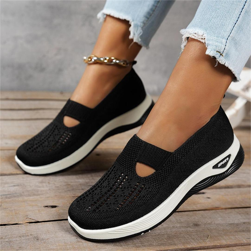 TEMU Minzhe Yl Women's 8 Color Low-top Sneakers - Breathable Slip- Walking Shoes With Sole & Round Toe, Soft Cushioned Sole Suitable For Sports,