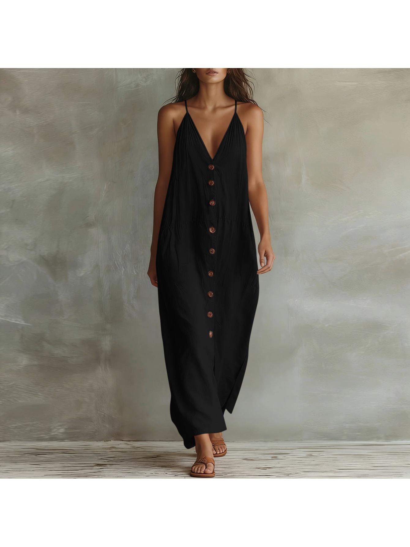 women linen dress sold on Temu United States