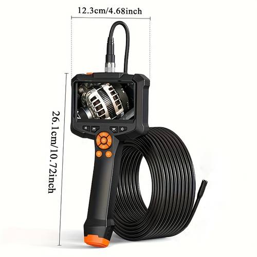 1080p industrial borescope camera with light 4 screen for car engine sewer inspection for ios