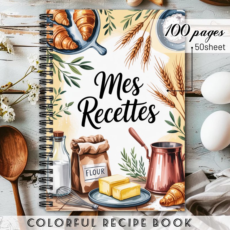 TEMU Recette Française - Un Guide de Pâtisserie pour Maman et avec Pain, , et Plus - Copie Unique