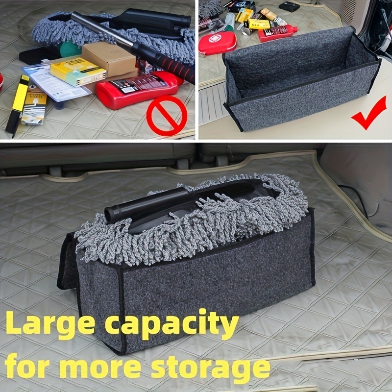 E-shop Kofferraum-Organizer, faltbare Aufbewahrungstasche mit mehreren Fächern ergonomischem Griff, langlebiges Innenraumzubehör für SUV, Limousine &