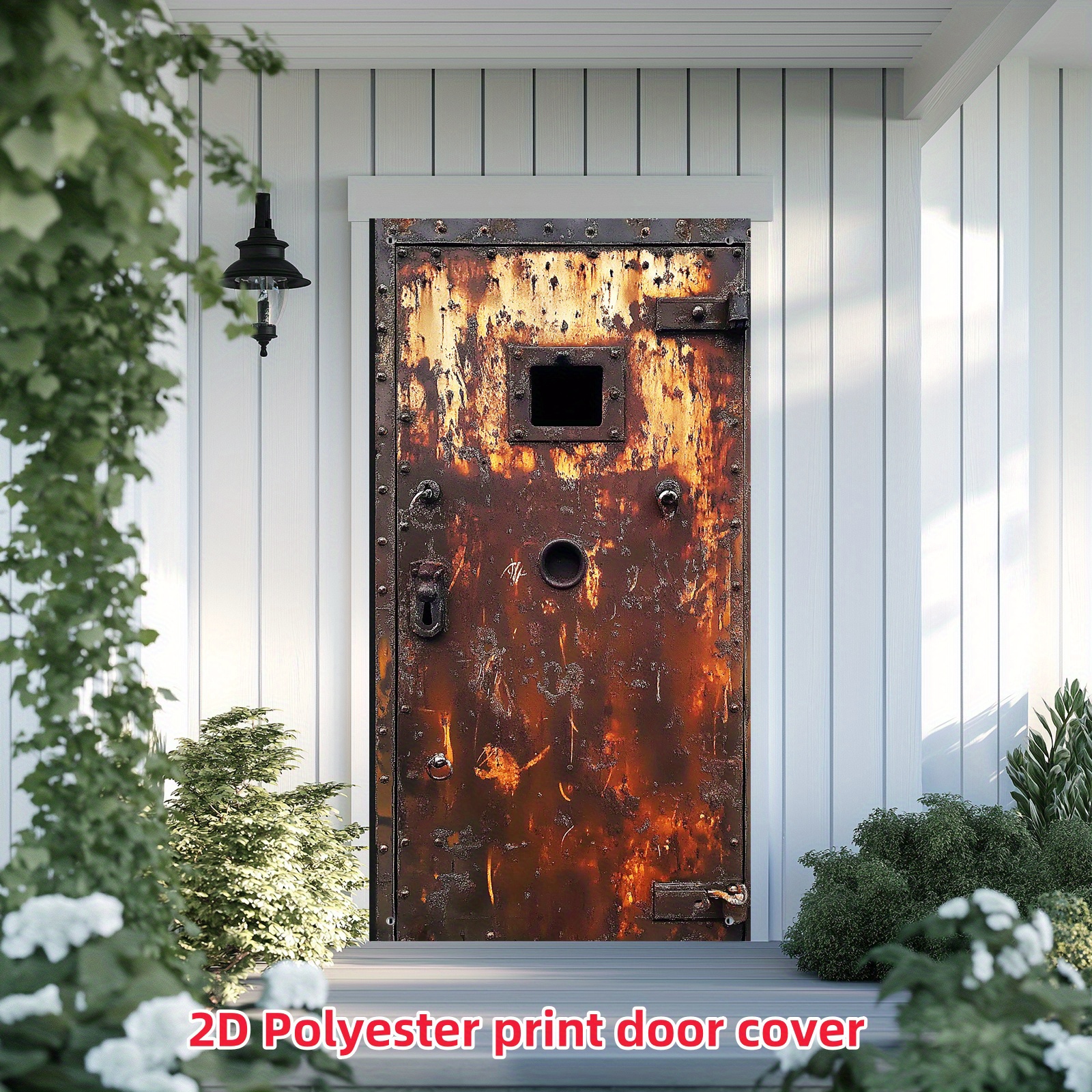 TEMU 2d Flat, 2d Flat - 2d Door Banner 2d Flat, 2d Flat - 2d Door Banner 1pc [2d Door Banners Flat Printing] Rustic Door Cover For Front Entrance And