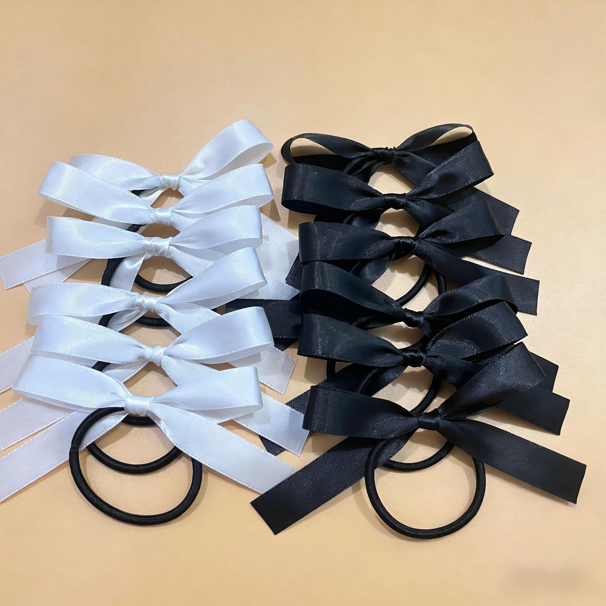 E-shop Stk. Ballett-Stil Internet- Retro-Schleife geflochtenes Doppel-Pferdeschwanz-Haar-Accessoire