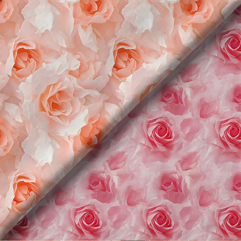 deze handgemaakte stof is lichtgewicht, ademend, zacht en  , samengesteld uit 97% polyester en 3% spandex. hij heeft een romantische    nprint en is verkrijgbaar in verschillende patronen, waardoor hij ideaal is voor knutselen, naaien, huisdecoratie en   handwerkjes.