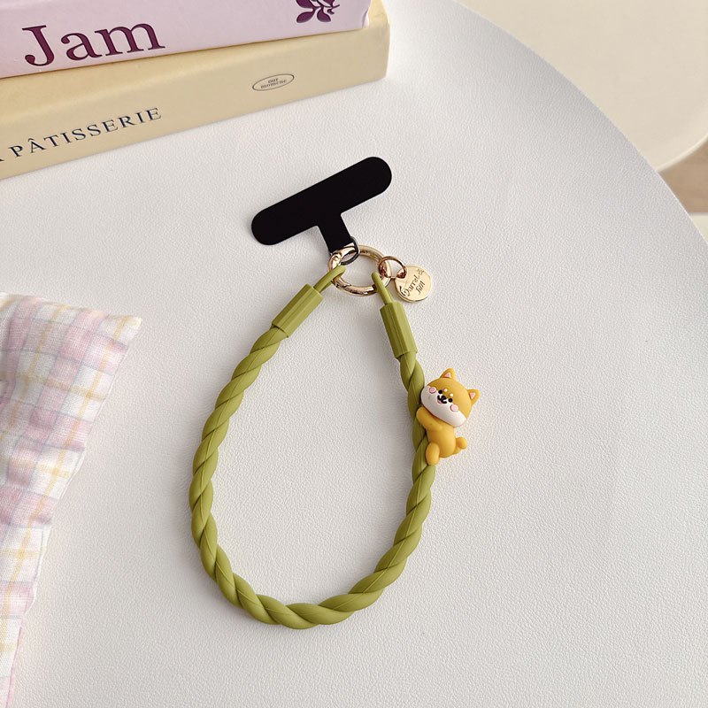 Cute Panda Phone Lanyard with Anti-Drop Silicone Strap